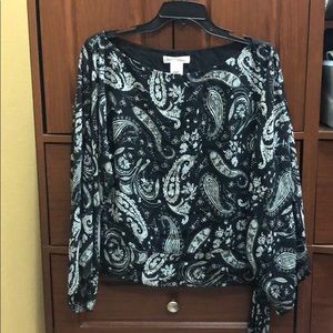 White House Black Market Sheer Shirt